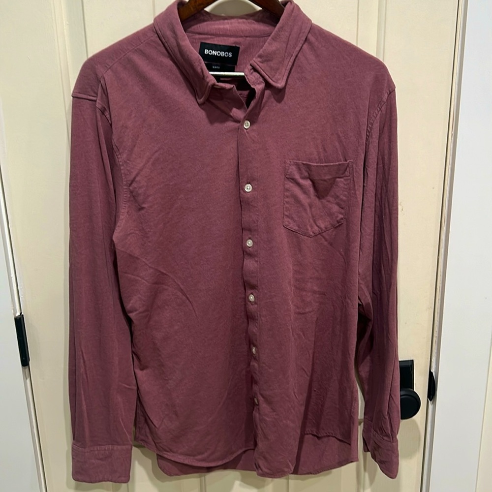 Men’s L Red Bonobos buttondown